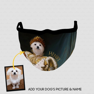 Personalized Dog Gift Idea - Royal Dog's Portrait 86 For Dog Lovers - Cloth Mask